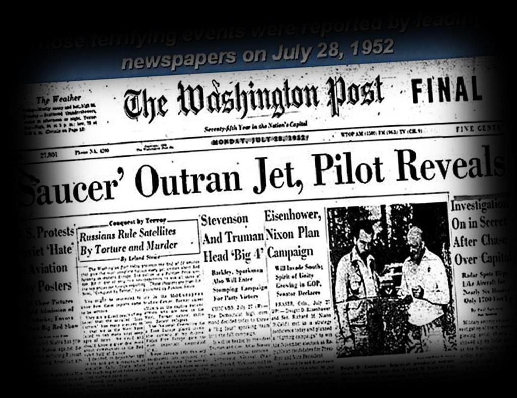 Το 1952 προέκυψε το πρώτο πραγματικά διεθνές κύμα UFO με πολλές θεάσεις στις Η.Π.Α τη Γαλλία και τη Βόρεια Αφρική.