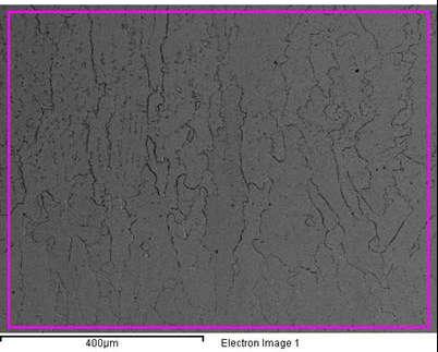 χημική ανάλυση στη ζώνη τήξης Element Weight% Al K 1.16 Ti K 3.