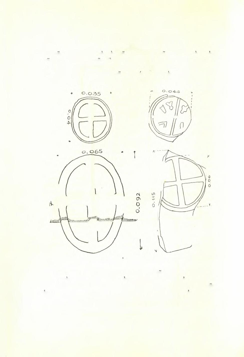 100 Πρακτικά τής Αρχαιολογικής Εταιρείας 1961 πλευράς, συμμετρικήν προς την του νοτίου διακονικού ( εΐκ.