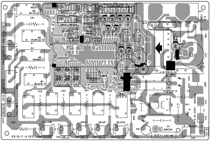 from the solder side)