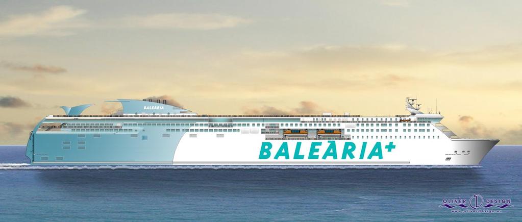 4.5 Το πλοίο της BELEARIA : η νέα γενιά των Cruise Ferries Το νέο πλοίο της BELEARIA είναι ένα έξυπνο πλοίο αλλά και φιλικότερο προς το περιβάλλον, συνδυάζει την ψυχαγωγία και την αποδοτικότητα.