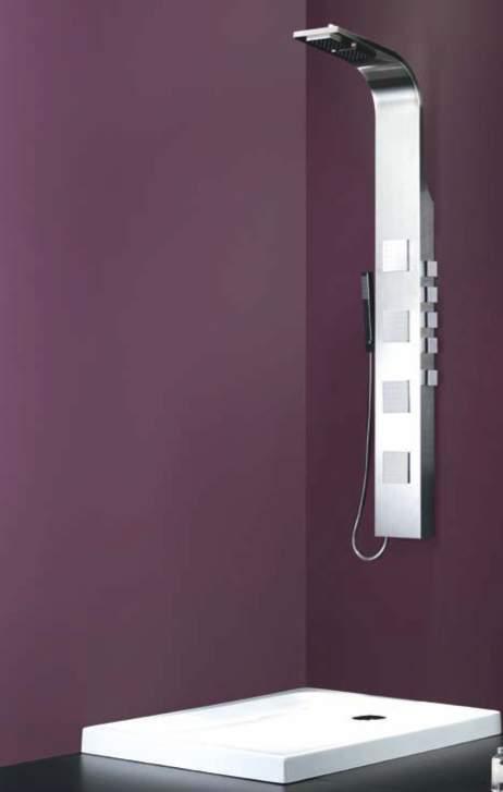 body 2 head shower Brass chromed hand shower 2 massage jets Mixer ΔΙΑΣΤΑΣΗ 20 155 cm