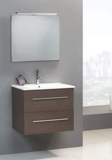 Τall cabinet with 1 door 118 x 35 cm and Less mirror with led 150 cm. ΣΤΗΛΗ ΜΕ 1 ΝΤΟΥΛΑΠΙ REVERSIBLE TALL CABINET WITH 1 DOOR 118 WHITE ΛΕΥΚΟ CHERRY G.
