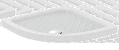 5077-011090090 Νουζιέρα γωνιακή 80x80x7 cm Νουζιέρα γωνιακή