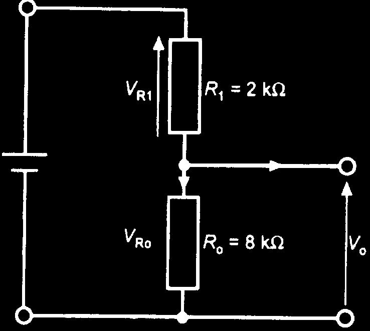 Άσκηση η Στο ποτενσιόμετρο του σχήματος, η τάση εισόδου είναι και η κινητή επαφή βρίσκεται σε τέτοια θέση ώστε η αντίσταση στα άκρα της τάσης εξόδου να είναι 8 kω και η υπόλοιπη αντίσταση kω.