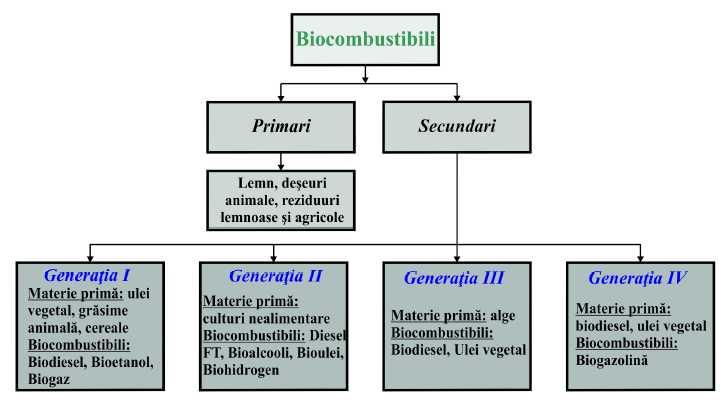 Figura CG.06.5. Clasificarea biocombustibililor obţinuţi din biomasă.