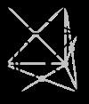 The face-centered cubic system (cf) has lattice points on the faces of the cube, that each gives exactly one half contribution,