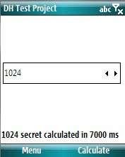 9. Τοπικι Εφαρμογι Diffie Hellman 57 Εικόνα 16: Local DH Test Η εφαρμογι είναι κακαρά τοπικι και δεν ζχει ςχζςθ με τα πρωτόκολλα mobile wiki που παρουςιάςτθκαν νωρίτερα.