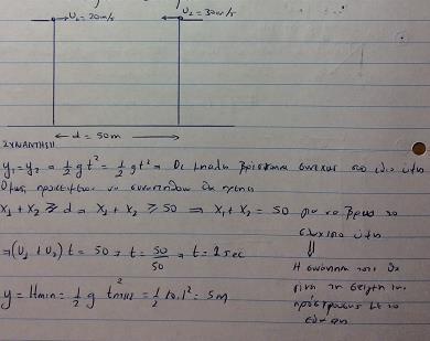 6) Από ηελ θνξπθή ελόο θηηξίνπ πνπ βξίζθεηαη ζε ύςνο 20 m εθηνμεύεηαη ηε ρξνληθή ζηηγκή t=0 ζώκα κάδαο 2 kg κε νξηδόληηα ηαρύηεηα υ 0.