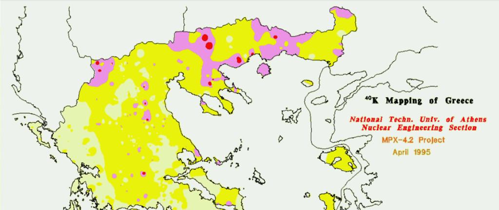 Χαρτογράφηση του 40 K των ελληνικών