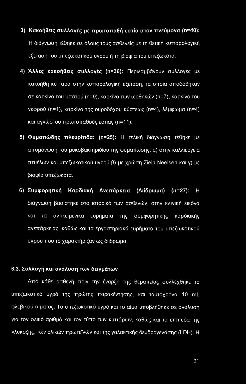 νεφρού (π=1), καρκίνο της ουροδόχου κύστεως (π=4), λέμφωμα (π=4) και αγνώστου πρωτοπαθούς εστίας (n=11).