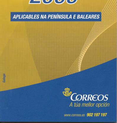 Velaquí un resumo: Dimensións máximas (paquetes): Largo + alto + ancho = 90 cm, sen que a