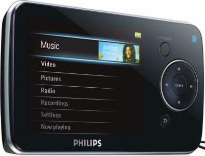 1 Τι περιέχει το κουτί Τα παρακάτω αξεσουάρ περιλαμβάνονται στη συσκευή σας: Συσκευή Ακουστικά Καλώδιο USB Philips GoGear audio video player