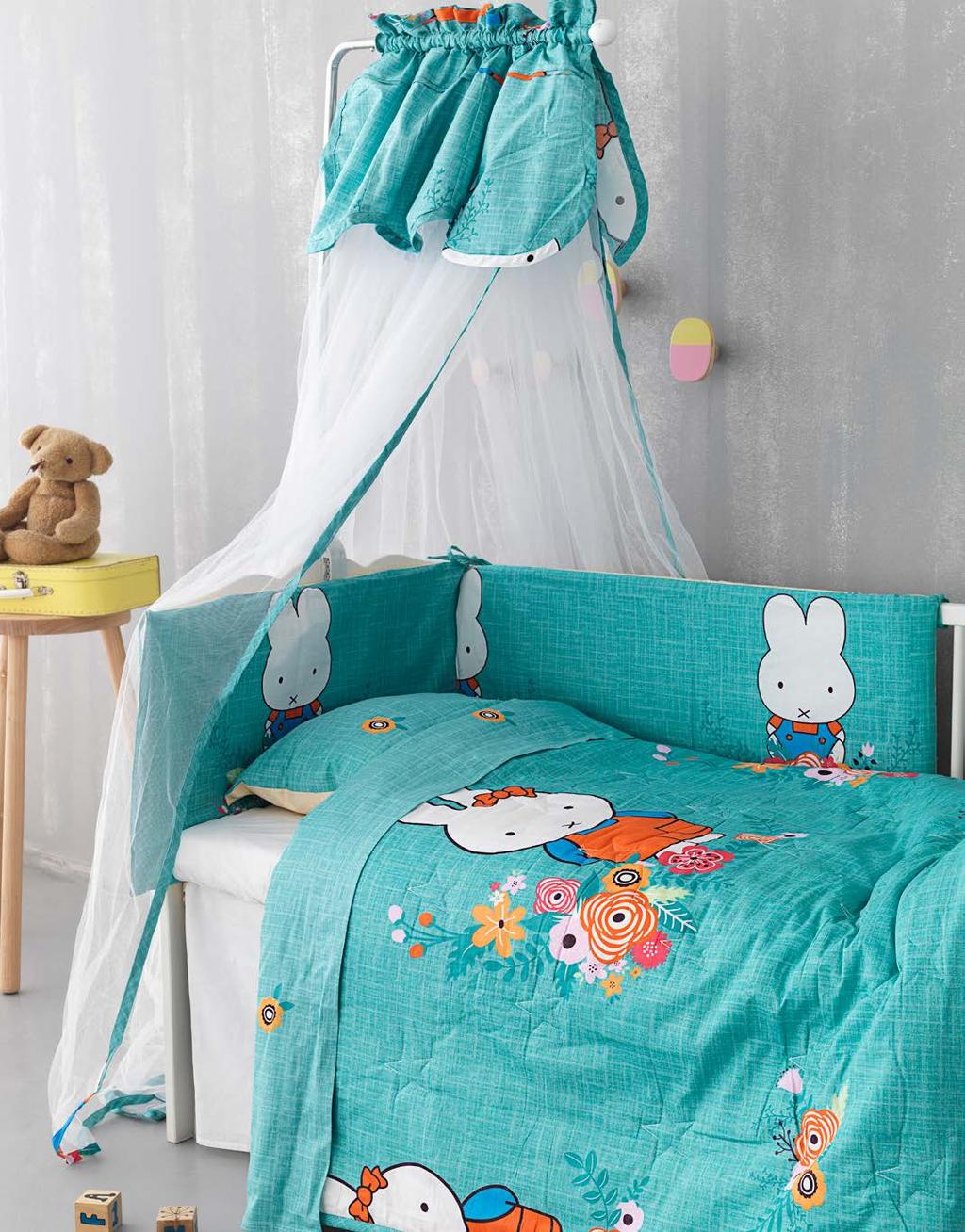 30 31 Baby satin collection Σετ μπεμπέ κούνιας 7τμχ