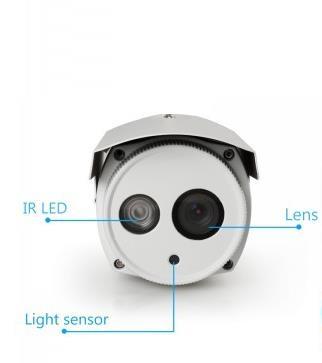 FI9803EP LENS: Φακός σταθερής εστίασης IR LEDs: Υπέρυθρες για νυχτερινή λήψη Light