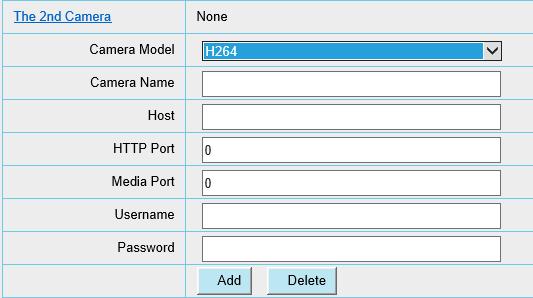 κάμερας στο Router που είναι συνδεδεμένη. Camera Model: Η264 για τις high definition κάμερες, MJPEG για τις low definition κάμερες. Camera Name: Το όνομα την κάμερας που επιθυμούμε.