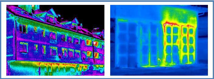 zgrada). Primenom termalnih senzora mogu se vrlo brzo i jednostavno prepoznati nedostaci toplotne izolacije, otkriti uzorci i predložiti rešenje sanacije.