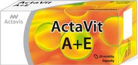 4 35 Grožiui ir sveikatai ACTAVIT ACTAVIT A+E, 20 kapsulių 4,57 2,74. Sutaupote 1,83 ACTAVIT OMEGA-3, žuvų taukai, 1 000 mg, 60 kapsulių 11,58 6,95.