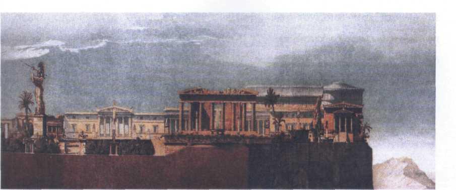 της Ερμού, πρόκειται για το σημερινό μέγαρο της Βουλής των Ελλήνων, ενώ δημιουργήθηκε μπροστά του η πλατεία Συντάγματος καθώς και ο άξονας της λεωφόρου Αμαλίας απέναντι από την οδό Σταδίου, σε σχέδιο