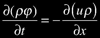 t ]Δx A = [(qρ) i+ 1 2 (qρ) 1 i ] Δt 2 Και επειδή q = ua u = q/a, όπου u η ταχύτητα,