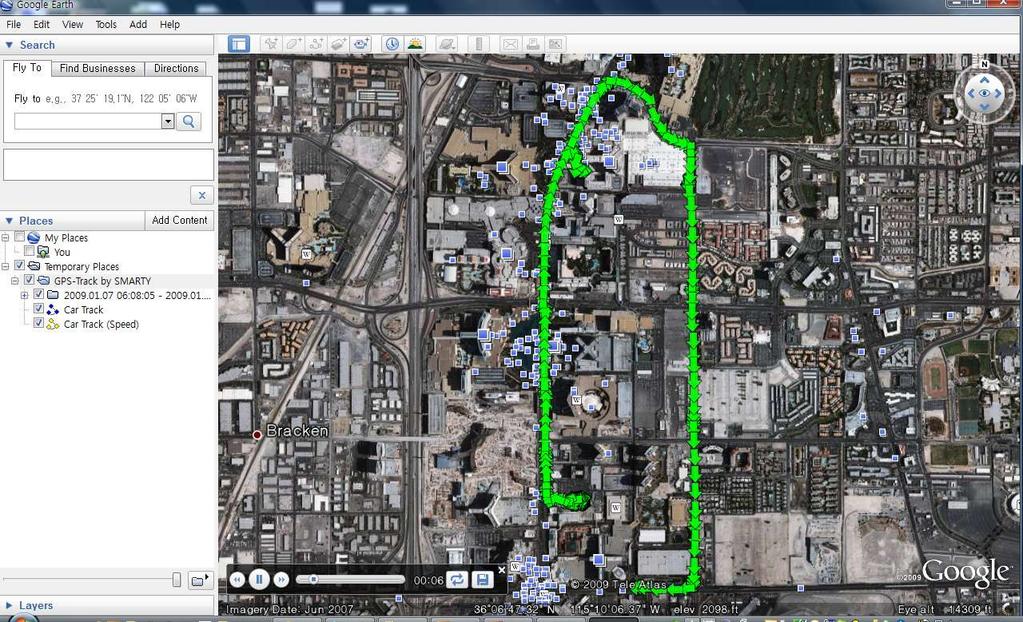 6. Ειδικά χαρακτηριστικά Εξαιρετικό λογισμικό ανάλυσης Οι πληροφορίες LOG δείχνουν και όλη τη διαδρομή στο Google Earth!