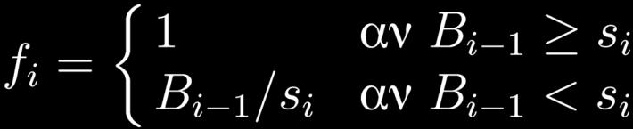 Άπληστος Αλγόριθμος Είδη N = {1,, n}, σακίδιο μεγέθους Β. Βέλτιστη λύση Βέλτιστες Επιμέρους Λύσεις. Αγνοούμε είδος i :.