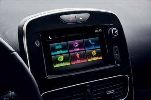 Πρακτικότητα και συνδεσιμότητα Media Nav Evolution R&Go Το νέο Renault Clio σάς προτείνει τρία ολοκληρωμένα συστήματα πολυμέσων προσαρμοσμένα στις ανάγκες σας.