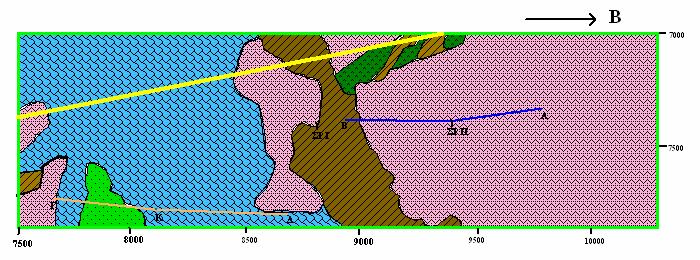 Σχήµα 4.13: Ο ψηφιοποιηµένος γεωλογικός χάρτης της περιοχής.