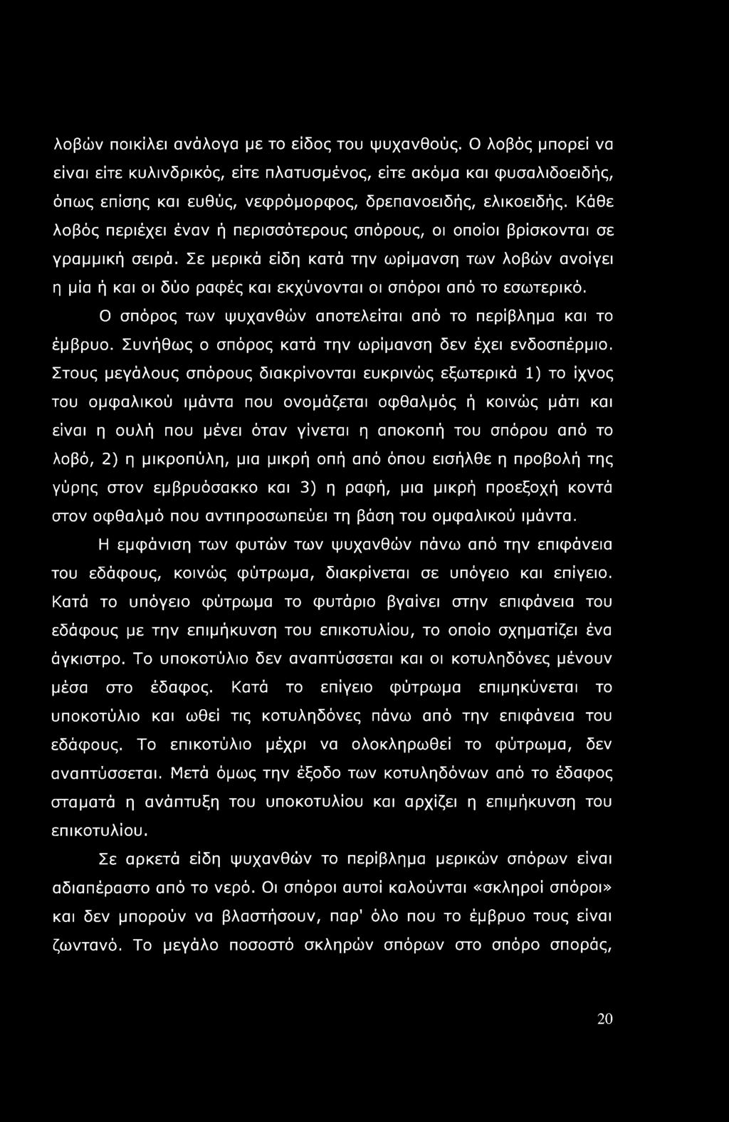 Κάθε λοβός περιέχει έναν ή περισσότερους σπόρους, οι οποίοι βρίσκονται σε γραμμική σειρά.