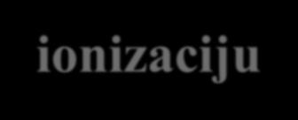 X, γ X, γ Ionizacijska razgradnja Zračenje gama- ili X-zrakama (elektromagnetsko zračenje visokih energija, tj.