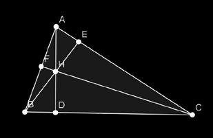 . Linii importante in triunghi a) Înăltimea segmentul determinat de un vârf al