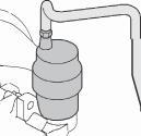 6. Provera i održavanje Calenta 5S 5S+ 5S 5S+ 8C 35S 35S+ 35C 6..7. 3 Gas/Gaz 90º 6 Provera automatskog odzračnog ventila.. 3.. Isključite dovod električne energije bojlera.