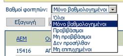 Όταν εµφανίζεται το παράθυρο για να συνεχίσει ο διδάσκων να επεξεργάζεται το βαθµολόγιο θα πρέπει απαραίτητα να κλείσει πρώτα το παράθυρο των Αποτελεσµάτων πατώντας το.