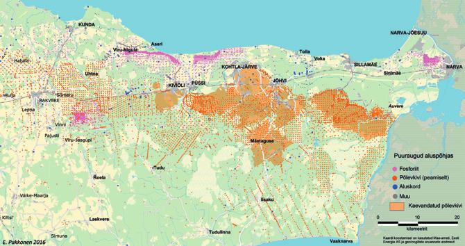 9 Sageli arvatakse, et geoloogid on Eesti maapõue juba ülemäära tihedalt läbi puurinud.