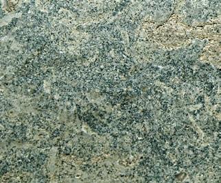 51 Glaukoniitlubjakivi. Tsüstiidide skeletifragmentidest koosnevat kivimit kutsutakse marmoriks kivimi dekoratiivsuse, kristallilise ehituse ja hea poleeritavuse tõttu.