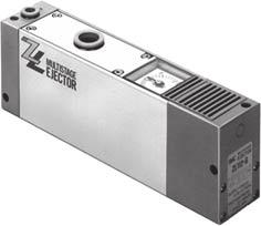 Ejectoare multietajate Seria ZL Standard Cu valve de alimentare și evacuare Specificații ZL112 duză ø1.