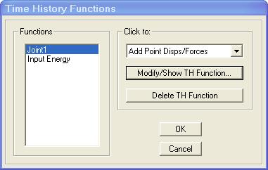 6 7 - Kết thúc bước 7 ta lại làm việc với hộp thoại Time History Point Functions, ta