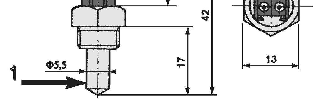 Conexiuni electrice SONDA NTC ACM - imersata Flue thermostat:70 C Nota: