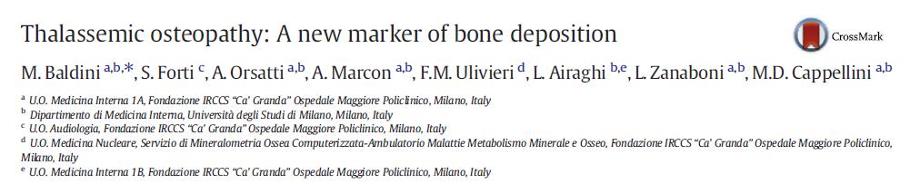 n This is the first report of circulating P1NP in patients with TM-associated osteoporosis.