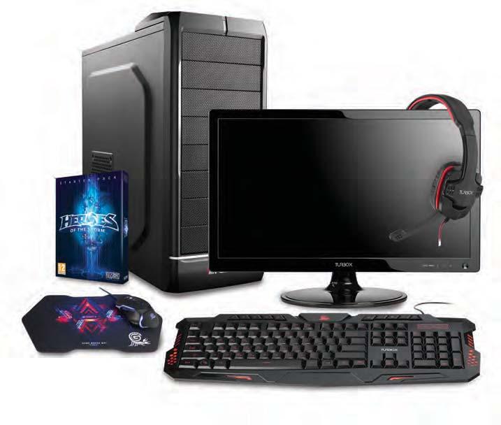 ! Check την τελευταία τι Ολοκληρωμένη επιλογή gaming desktop και δώρο το starter pack του «Heroes of the Storm» Turbo-X Επεξεργαστής: Intel Core i3 6098P 3.