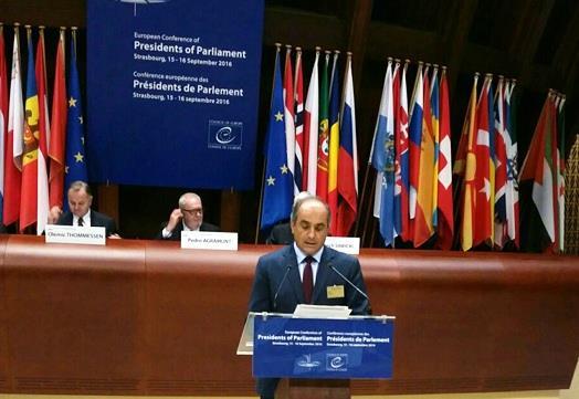 15 Σεπτεμβρίου 2016: Ομιλία του Προέδρου της Βουλής στην Ευρωπαϊκή
