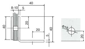 βάρος γυαλιού: 30Kg Υλικό: Ζάμακ 154 Glass to Glass Support Double Max glass weight: 30Kg Material: Zink Τακάκι Ντουζιέρας Γυαλί-Τοίχος Ευθεία Μέγ.