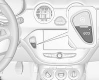 144 Οδήγηση και χρήση Απενεργοποίηση Για να απενεργοποιήσετε το σύστημα Stop-Start χειροκίνητα, πατήστε eco. Ως ένδειξη της απενεργοποίησης, η λυχνία LED στο κουμπί σβήνει.