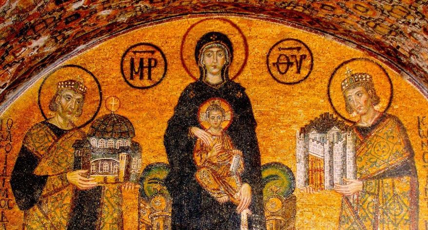 Преображење Христово, мозаик манастирa Свете Катарине на Синају, 565-566.