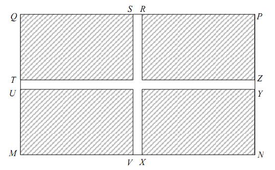 aria suprafeńei ocupate de alei c) În interiorul fiecărei parcele formate (suprefeńe haşurate) se amenajează câte un strat cu flori, în formă de cerc CalculaŃi aria maximă a unui astfel de strat