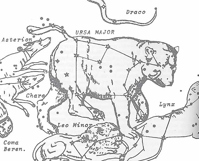 Astronomija Велики медвјед (Ursa Mayor, УМа) или Велика кола Постоје двије грчке легенде које објашњавају настанак Великог медвједа.