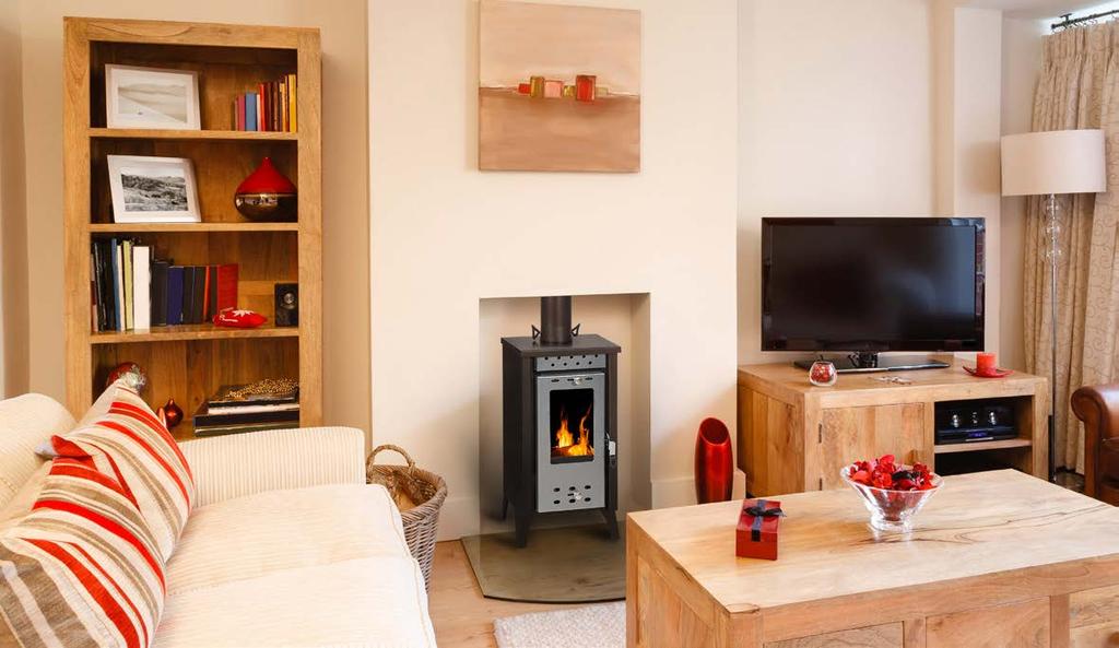 WOOD BURNING STOVES ΣΟΜΠΕΣ ΞΥΛΟΥ Elegant and convenient, the MG 100 is able to respond