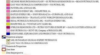 crt. Perimetrul de explorare, dezvoltare, exploatare din Titularul de acord petrolier acordul petrolier 1 RG.