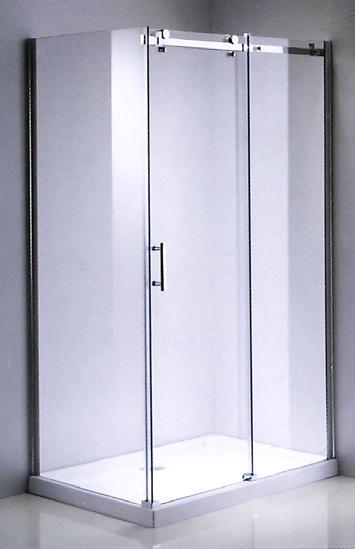 ADRIA tuš kabina sa tuš kadom kaljeno sigurnosno 8 mm profil aluminij krom,