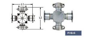 U-JOINT WITH 2 WELDER PLATE AND 2 WING BEARINGS FIG PART NO.